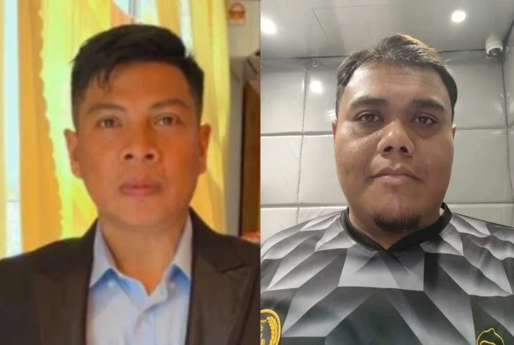 Shahruddin Haeal (kiri) dan Mohamad Fariz.
