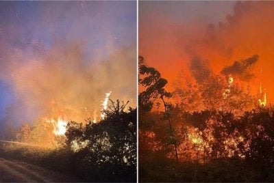 Lebih 3,500 penduduk di Itali terpaksa dipindahkan dari kediaman masing-masing berikutan kebakaran hutan yang terus marak di antara bandar Pisa dan Lucca di Wilayah Tuscany - Foto: Agensi