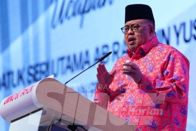 Ab Rauf berucap pada Konvensyen 80 Tahun UMNO di WTCKL pada Sabtu.
Foto Sinar Harian - MOHD HALIM ABDUL WAHID