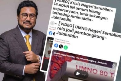 Megat D Shahriman dan laporan Sinar Harian mengenai krisis Negeri Sembilan.