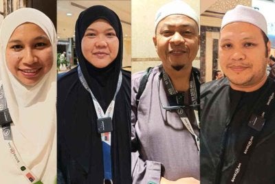 Dari kiri; Nur Raihan, Masfitriniza, Amiruddin dan Mohd Nor Shukriya.