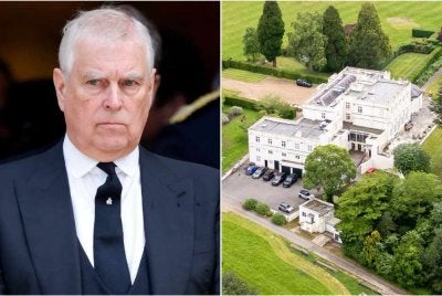 Putera Andrew dan kediaman diraja Royal Lodge terletak di Windsor Great Park, berhampiran bandar Windsor di United Kingdom. Foto Agensi
