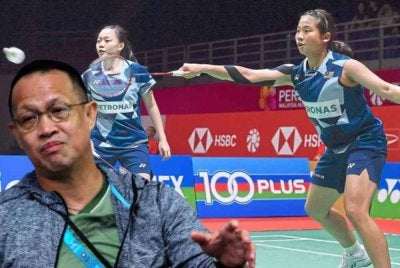 Rexy Mainaky dan pasangan Carmen Ting dan Ong Xin Yee.