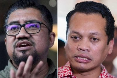 Chegubard (kiri) mengakui dakwaannya terhadap Nik Nazmi (kanan) adalah palsu dan tidak berasas. 
