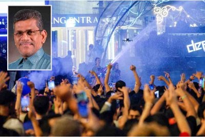 Penganjuran Rain Rave tidak mempunyai akar budaya tempatan yang kukuh. Gambar kecil: Balachandran