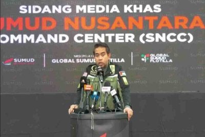Sani Araby ketika sidang media khas perkembangan GSF 2.0 di Sepang pada Isnin.