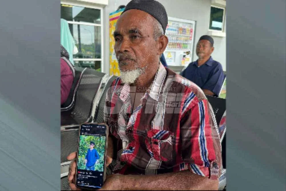 Zaidin menunjukkan gambar Muhamad Irfan.