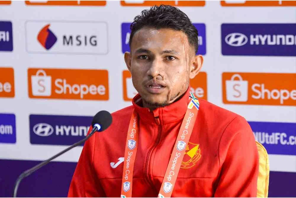 Faisal bercakap pada sidang media Pra-Perlawanan Piala Shopee Selangor FC menentang Nam Dinh FC di Stadium MBPJ, pada Selasa. Foto Bernama