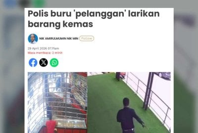 Laporan kejadian yang pernah disiarkan Sinar Harian pada 29 April lalu.