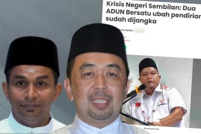 Mohamad Hanifah Abu Baker (kiri) dan Ridzuan Ahmad