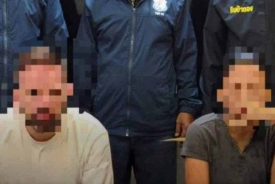 Dua pelancong ditahan kerana melakukan perbuatan tidak senonoh dalam tuk-tuk pada Selasa. Foto Agensi