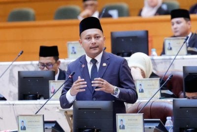 Aznan pada sidang DUN Johor di Kota Iskandar.