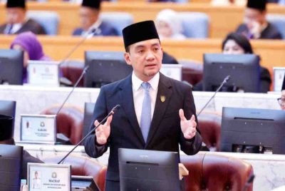 Onn Hafiz ketika sesi penggulungan sidang DUN Johor di Bangunan Sultan Ismail, Kota Iskandar pada Khamis.