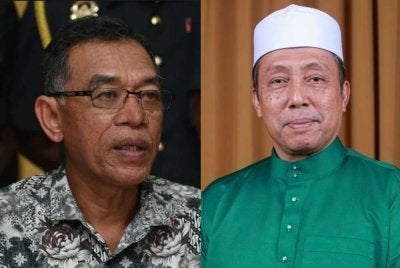 Rosol (kiri) dan Khlir antara pemimpin terbaharu dikenakan tindakan disiplin oleh Bersatu selepas digantung hak keahlian selama dua penggal pemilihan parti.