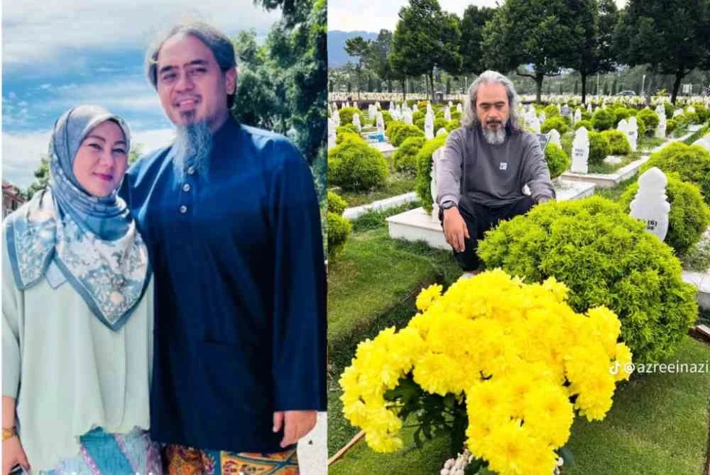 Azreein Aziz, 50, berkata, rutin menziarahi pusara arwah isterinya, Nor Hazamiah Lukman di Tanah Perkuburan Raudhatul Sakinah Gombak, Kuala Lumpur dilakukan hampir setiap petang selepas waktu Asar.