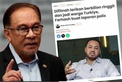 Anwar Ibrahim dan laporan Sinar Harian pada 6 Mei 2026.