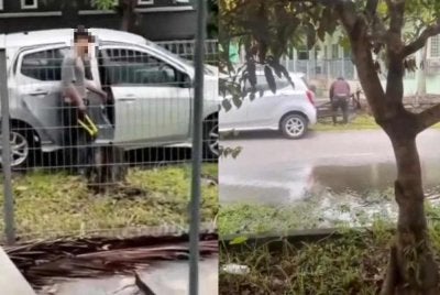 Tular video di media sosial memaparkan beberapa individu dipercayai sedang mencuri kabel di sebuah tamah perumahan di sini.