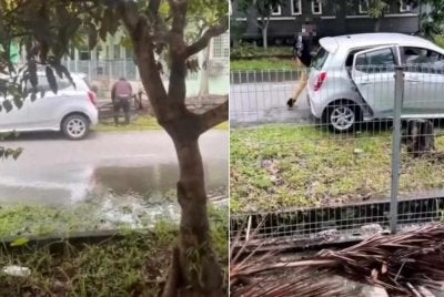 Tular video di media sosial memaparkan beberapa individu dipercayai sedang mencuri kabel di sebuah tamah perumahan.