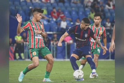 Ayam tambatan JDT, Bergson da Silva meledak enam gol dalam perlawanan menentang Kelantan The Real Warriors. Foto Johor Southern Tigers