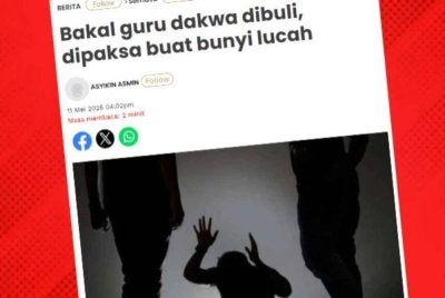 Laporan Sinar Harian berhubung insiden buli yang didakwa berlaku di sebuah IPG di Kuching, Sarawak.