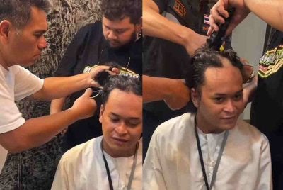 Rambut Lor dicukur dan kembali ke fitrah asal iaitu lelaki. Foto: TikTok @dasabrand