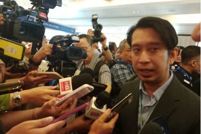 Adam Adli ketika ditemui pemberita selepas menyaksikan majlis menandatangani memorandum persefahaman (MoU) antara Universiti Sains Malaysia dan Polis Diraja Malaysia pada Selasa.