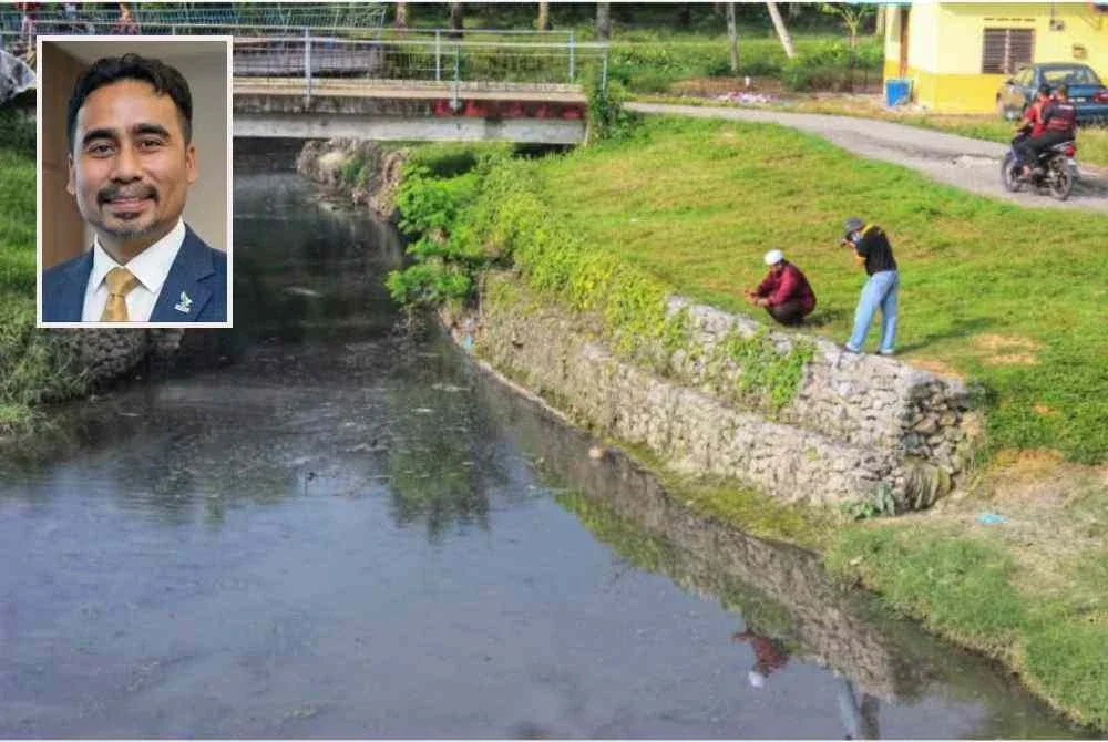 LEKAS Penang menggesa kerajaan Pulau Pinang melaksanakan reformasi tadbir urus sungai dan penguatkuasaan lebih tegas susulan isu pencemaran Sungai Kereh di Kampung Selamat. Gambar kecil: Zikrullah