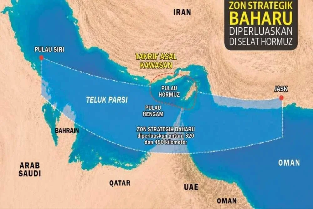 Iran perluas zon strategik Selat Hormuz
