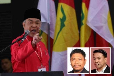 Kunci penyatuan UMNO dan Pas terletak di tangan Ahmad Zahid itu sendiri. Gambar kecil: Ariff Aizuddin (kiri), Hussain Yusri
