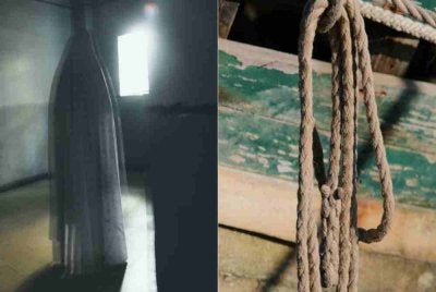 Seorang wanita kritikal selepas lehernya terjerut tali ketika berlakon sebagai hantu tergantung. Foto Agensi