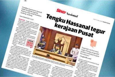 Laporan akhbar Sinar Harian.