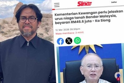 Jika benar perjanjian tersebut dibatalkan hanya selepas tempoh singkat sehingga membawa kepada pampasan bernilai puluhan juta ringgit, maka persoalan Ka Siong adalah sah dalam sistem demokrasi berparlimen. Gambar kiri: Mukhtaruddin 