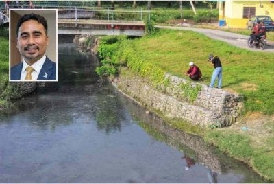 LEKAS Penang menggesa kerajaan Pulau Pinang melaksanakan reformasi tadbir urus sungai dan penguatkuasaan lebih tegas susulan isu pencemaran Sungai Kereh di Kampung Selamat. Gambar kecil: Zikrullah