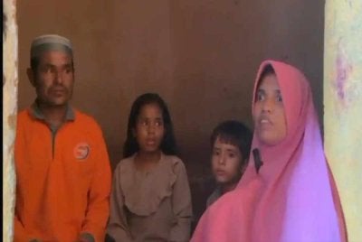 Yasmin bersama keluarganya ketika ditemu bual TribunNews. - Agensi