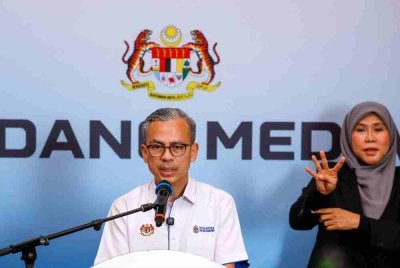 Fahmi pada sidang media mingguan yang diadakan di Angkasapuri pada Rabu. Foto Bernama 