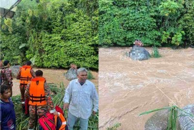 Situasi cemas dihadapi lapan kanak-kanak terbabit selepas terperangkap di tengah sungai akibat kejadian kepada air di Sungai Menson, Cameron Highlands pada Rabu.