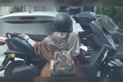 Warganet mendakwa aksi itu membahayakan pengguna lain. Foto Agensi