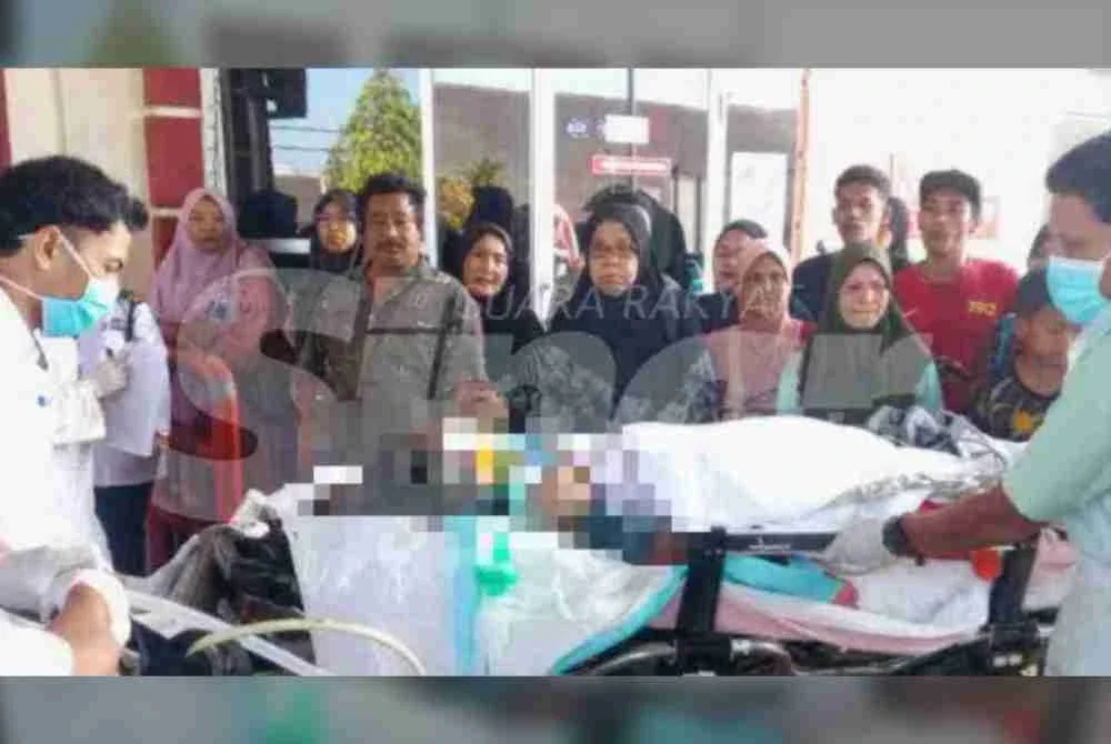 Kanak-kanak perempuan yang terpaksa memotong kaki kanan hingga paras paha akibat kemalangan semasa dalam perjalanan ke sekolah, Mas Siti Rosnani ketika dibawa ke HPUSM.