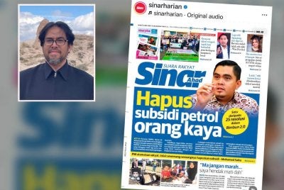 Laporan Sinar Harian dan gambar kecil: Dr Mukhtaruddin