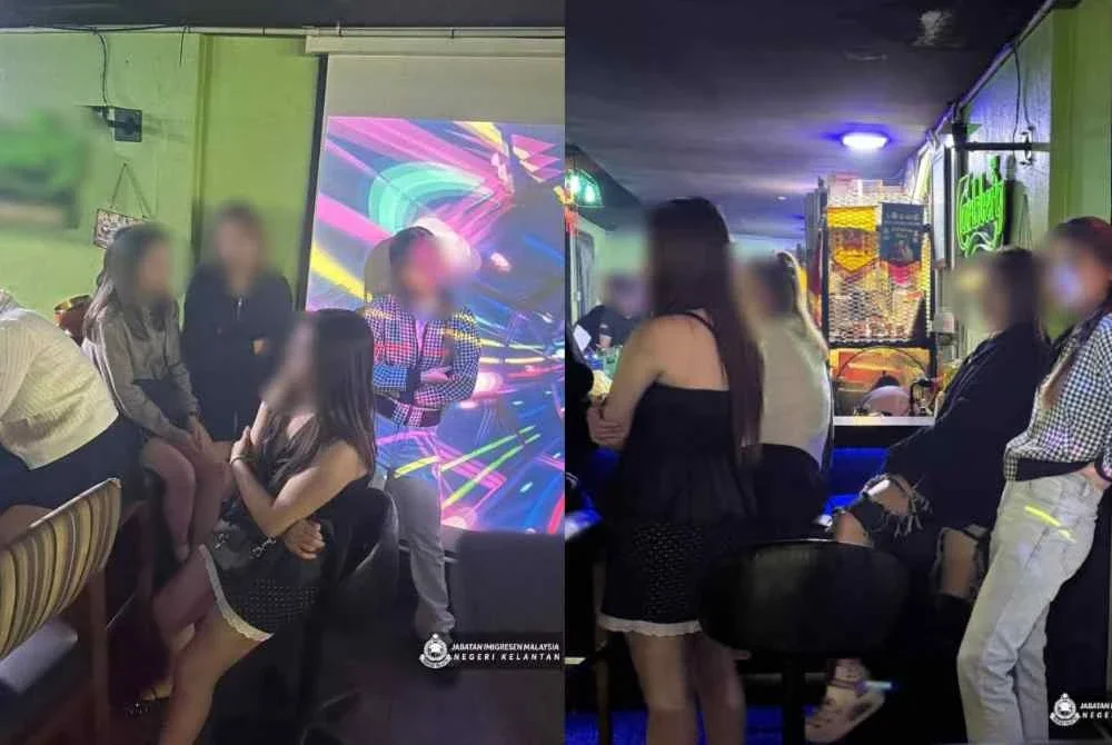 Kegiatan tujuh wanita warga asing yang dipercayai menyalahgunakan pas dengan bekerja sebagai GRO terbongkar selepas mereka dicekup JIM Kelantan menerusi Ops Gegar di sekitar Bandar Kota Bharu pada Khamis.Foto:JIM