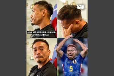 Nagatomo tidak mampu menahan sebak selepas tersenarai dalam skuad 26 pemain kendalian Hajime Moriyasu ke Piala Dunia 2026. Foto: Agensi