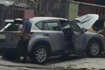 Tangkap layar gambar SUV dipercayai terbabit dalam kemalangan maut di Jalan Pekan Baru, Bandar Baru Klang pada Jumaat.