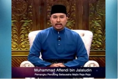 Pemangku Penolong Setiausaha Majlis Raja-Raja, Muhammad Affendi Jalaludin