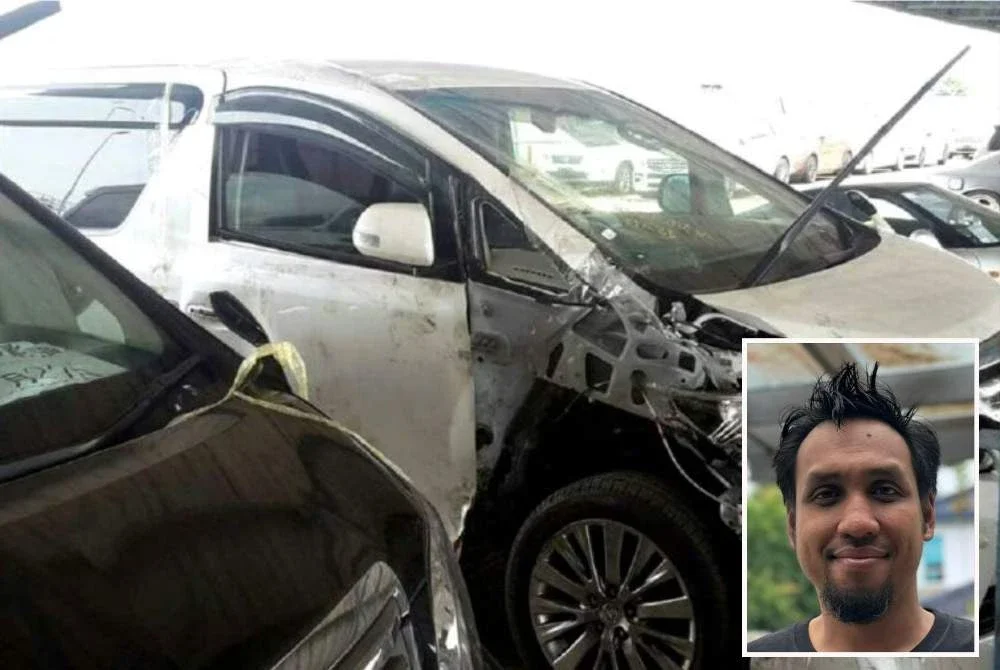 Nik Muhammad Izwan (gambar kecil) berkata, kira-kira lebih kurang 130,000 buah kereta terpakai sebenarnya pernah terlibat dengan kemalangan.