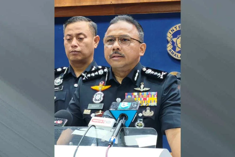 Mohd Yusoff pada sidang media selepas Perhimpunan Bulanan IPK Kelantan, di Kota Bharu pada Isnin.