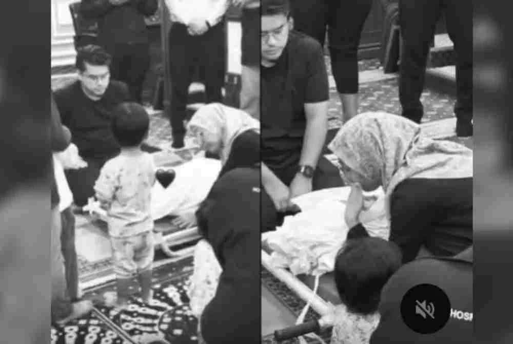 Natasha turut memuat naik gambar suasana pengebumian arwah yang juga bapa kepada tiga cahaya mata mereka.