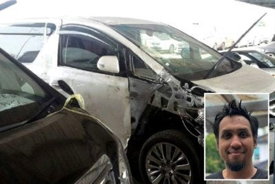 Nik Muhammad Izwan (gambar kecil) berkata, kira-kira lebih kurang 130,000 buah kereta terpakai sebenarnya pernah terlibat dengan kemalangan.