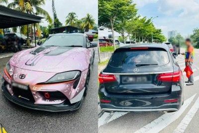 Sebahagian kereta mewah yang disita dalam Ops Luxury hasil penguatkuasaan di beberapa lokasi di Johor. - Foto: JPJ Johor