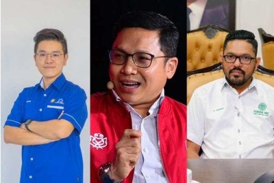 Dari kiri: Zhi Li, Noor Azleen dan Mohan Arunachalam menerusi kenyataan bersama turut mengalu-alukan sekiranya PH Johor mahu meletakkan calon di kesemua 56 kerusi DUN.