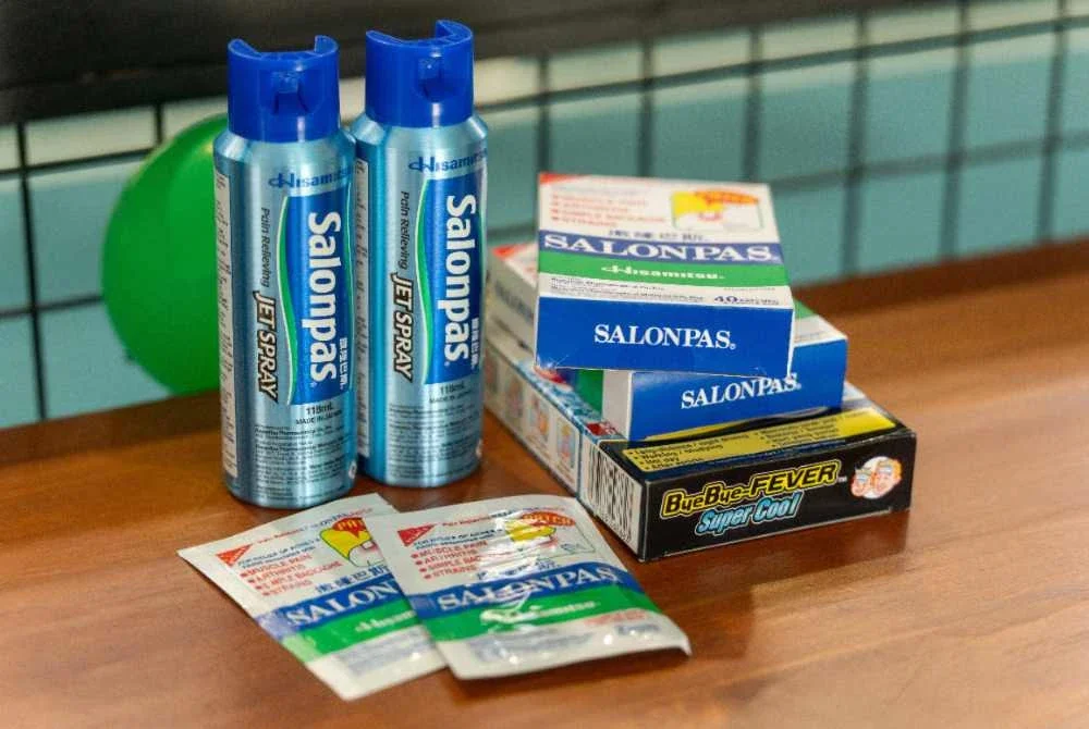 Antara produk Hisamitsu Salonpas yang berada di pasaran Malaysia.